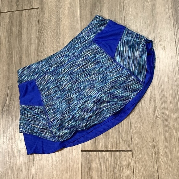 Athleta Blue Space Dye Bustle Skort size S - Picture 7 of 12
